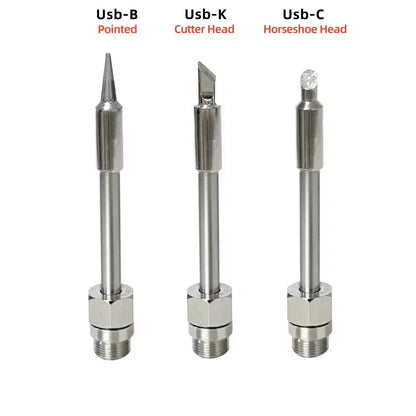 1pcs 510 Interface Soldering Iron Head Mini Portable Soldering Iron Tip Accessories Tool 8W USB Solder Tip