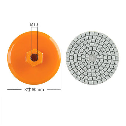 1pcs 80mm 3 Inch Polishing Pad Wet Dry Buff Disc Abrasive For Sanding Marble Granite Concrete Grinding Countertop Stone