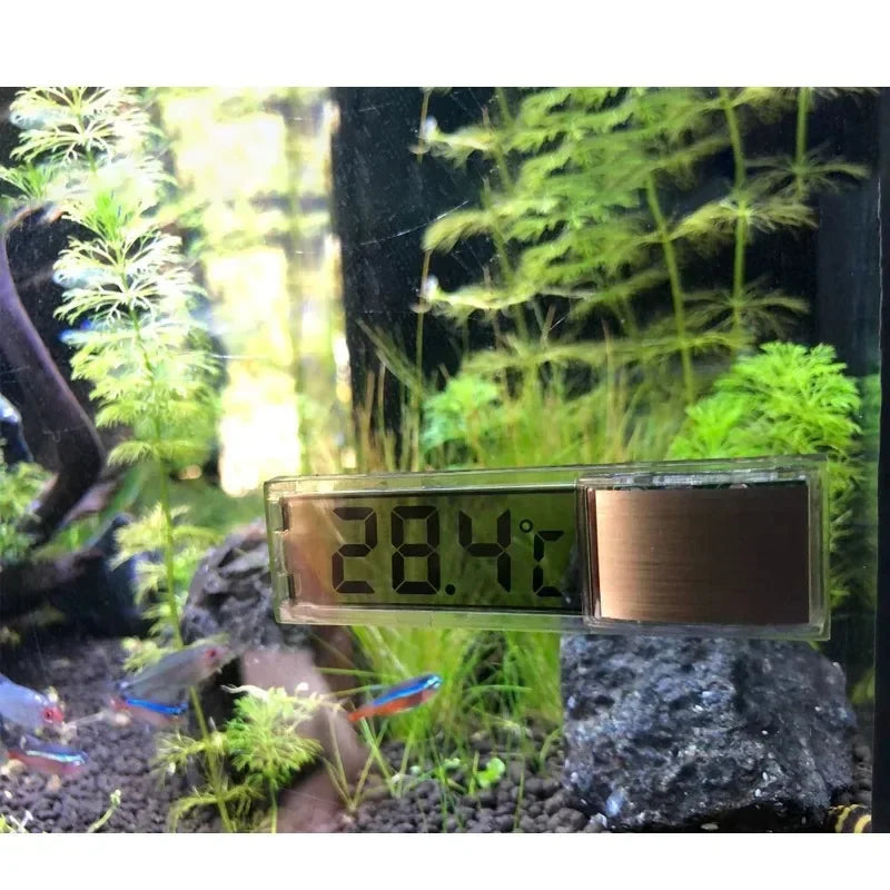 1pcs Aquarium Thermometer Electronic LCD Digital Fish Tank Temperature Measurement Fish Tank Temp Meter Aquarium Accessories Leedoar