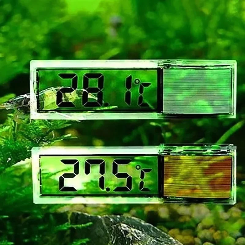 1pcs Aquarium Thermometer Electronic LCD Digital Fish Tank Temperature Measurement Fish Tank Temp Meter Aquarium Accessories Leedoar