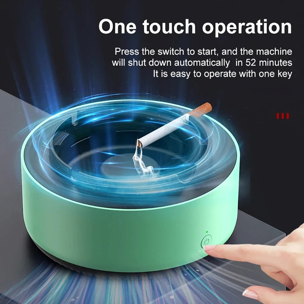 1pcs Ashtray Air Purifier Intelligent Passive Smoking Removal Smoking Smoke Smell Multi Filtration Indoor Living Room Office Leedoar