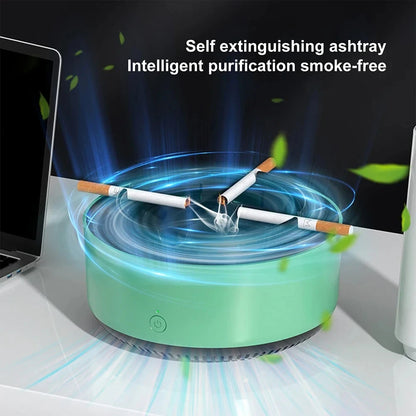 1pcs Ashtray Air Purifier Intelligent Passive Smoking Removal Smoking Smoke Smell Multi Filtration Indoor Living Room Office Leedoar