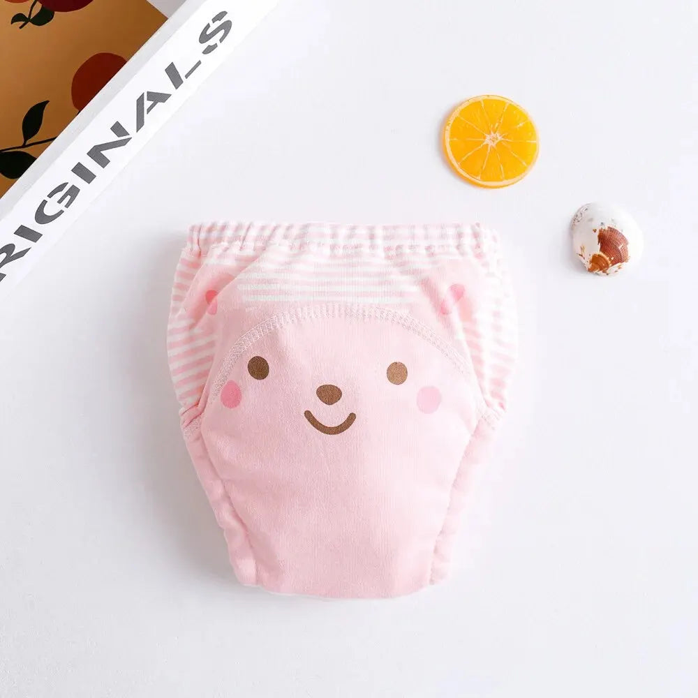 1pcs Baby Reusable Diapers 6 Layer Waterproof Reusable Cotton Diapers Breathable Training Shorts Underwear Cloth Pants Nappy Leedoar