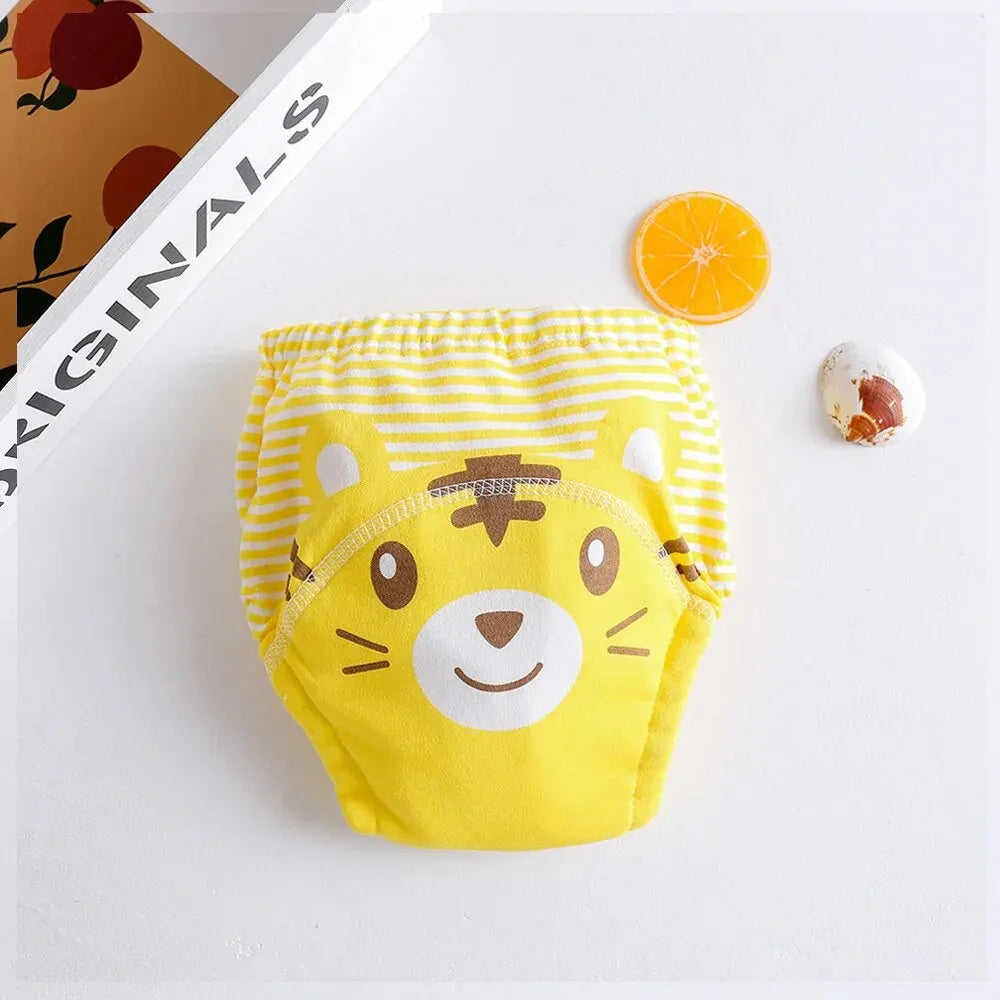 1pcs Baby Reusable Diapers 6 Layer Waterproof Reusable Cotton Diapers Breathable Training Shorts Underwear Cloth Pants Nappy Leedoar