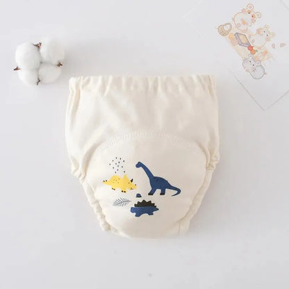 1pcs Baby Training Pants Cotton Cloth 6 Layers Cloth Baby Diapers Breathable Reusable Washable Children Underwear Cloth Diapers Leedoar