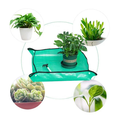 1pcs Planting Mat 50cm-100cm Gardening Potting Pad Foldable Garden Plant Flower Pot Transplanting Waterproof Mats Leedoar