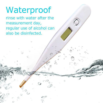 1pcs Thermometer for Fever Digital Basal Body Oral Armpit or Rectal Electronic LCD Display High-Precision Measurement Smart Heat Leedoar