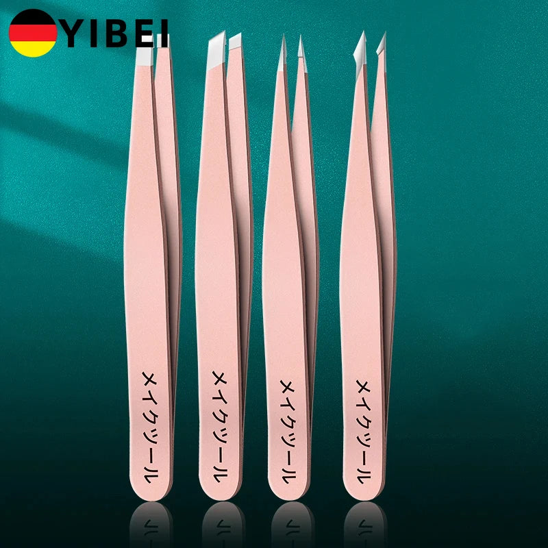 2-4pcs High-quality Professional Tweezers Set - Perfect For Eyebrow Hair Removal, Splinter & Ingrown Hair Removal & For Men & W Leedoar