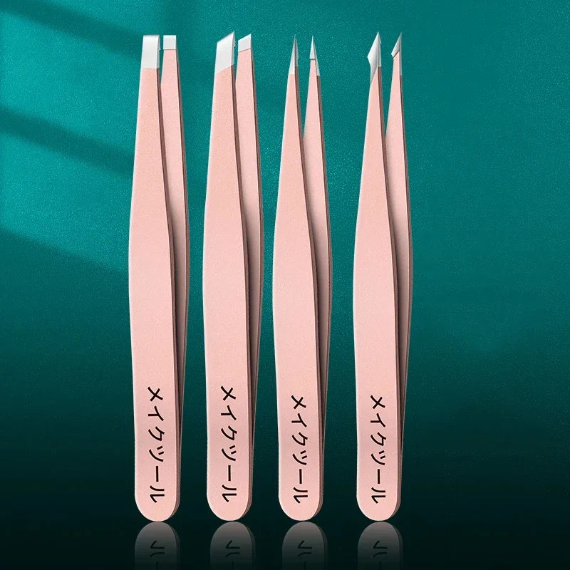 2-4pcs High-quality Professional Tweezers Set - Perfect For Eyebrow Hair Removal, Splinter & Ingrown Hair Removal & For Men & W Leedoar