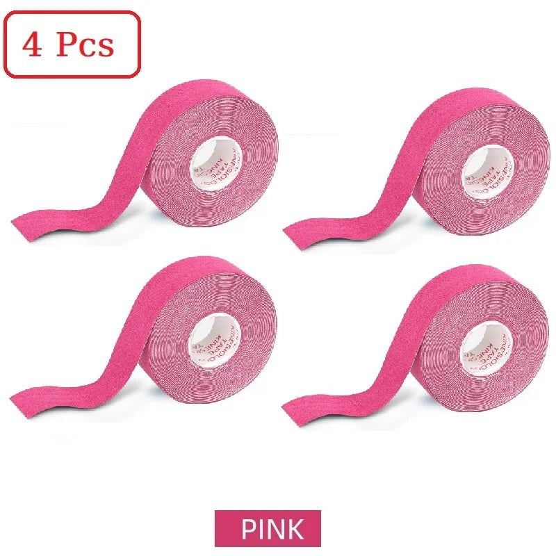 Cinta kinesiológica de 2,5 cm x 5 m para rostro, línea en V, cuello, ojos, levantamiento de arrugas, cinta adhesiva, herramienta para el cuidado de la piel facial, vendaje elástico 