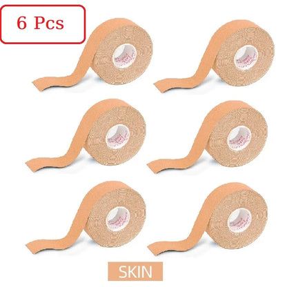 Fita de cinesiologia de 2,5 cm x 5 m para rosto, linha em V, pescoço, olhos, levantamento, removedor de rugas, adesivo, ferramenta de cuidados com a pele facial, bandagem elástica 