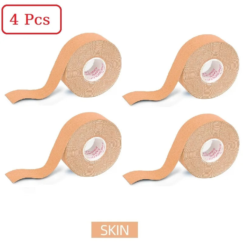 Fita de cinesiologia de 2,5 cm x 5 m para rosto, linha em V, pescoço, olhos, levantamento, removedor de rugas, adesivo, ferramenta de cuidados com a pele facial, bandagem elástica 