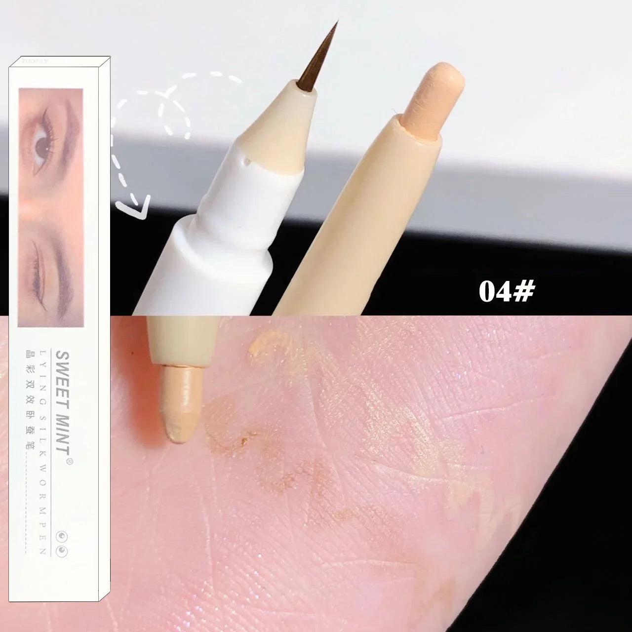 Ladies Multi Color Delicate Eyeliner Glue Pen Slim Eyeliner Is Not Easy To Dizzy Dyeing Spring And Summer Lying Silkworm Leedoar