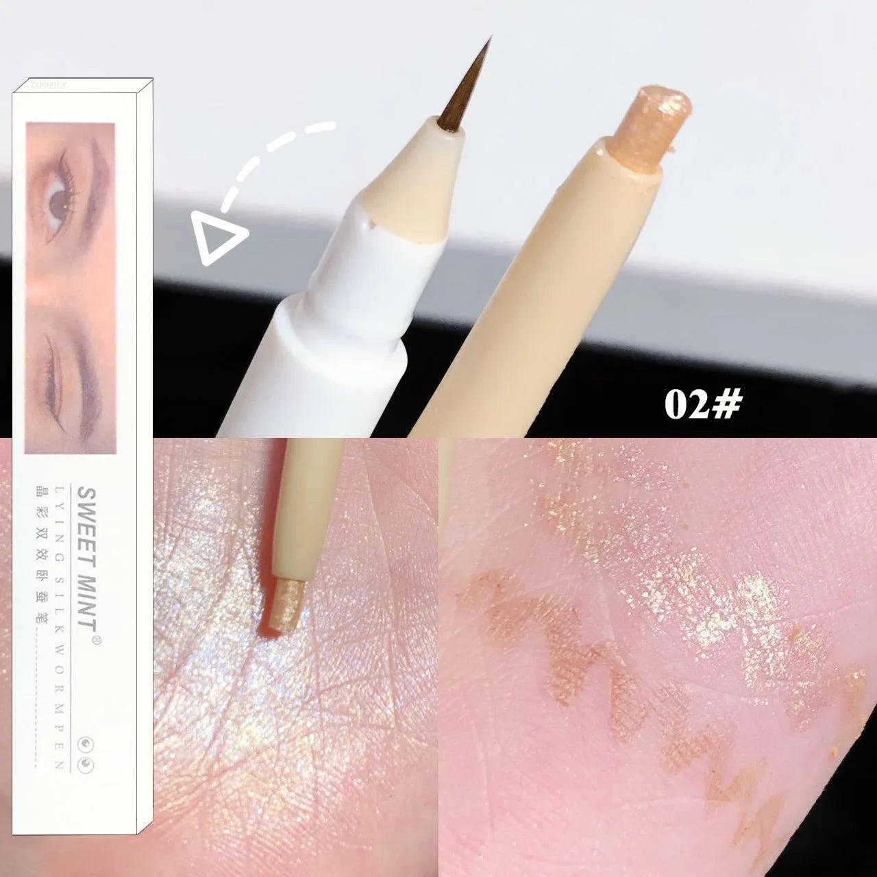 Ladies Multi Color Delicate Eyeliner Glue Pen Slim Eyeliner Is Not Easy To Dizzy Dyeing Spring And Summer Lying Silkworm Leedoar