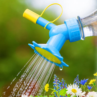 2 In 1 Watering Nozzle Sun Flower Automatic Watering Waterer Gardening Beverage Bottle Succulent Irrigation Tools Leedoar