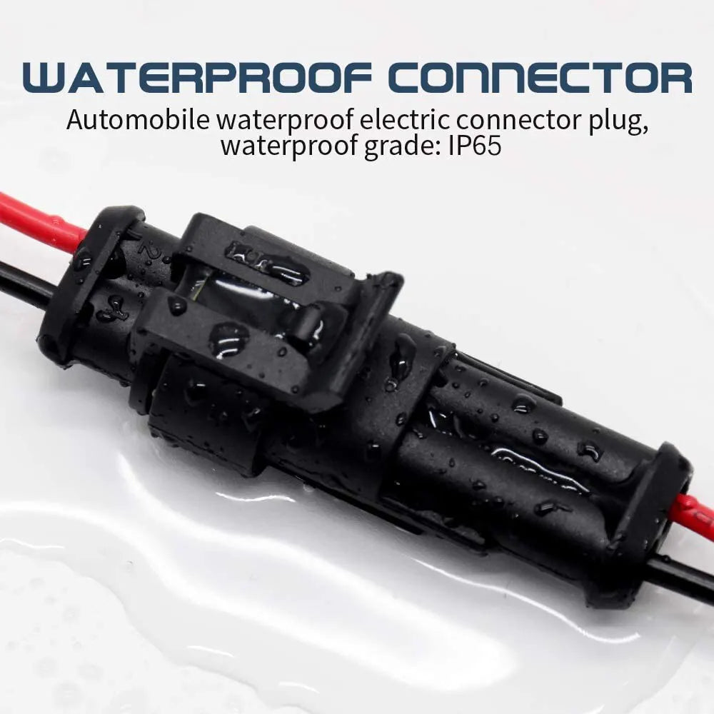 2 Pin Connector Waterproof Connector Male and Female Way 20AWG Wire Suitable for Car Truck Boat Other Wire Connection 5 Pairs Leedoar