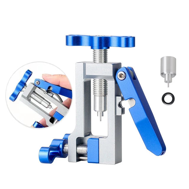 2 in 1 Bike Hydraulic Disc Brake Oil Needle Tools Driver Hose Cutter Cable Pliers Olive Connector Insert BH59 BH90 Install Press Leedoar