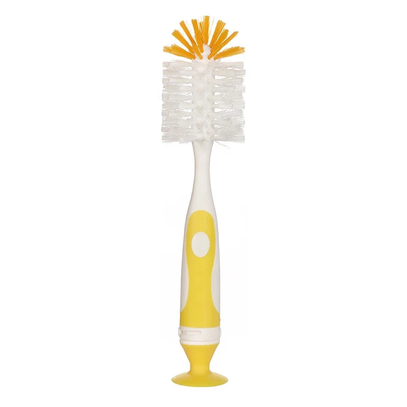 2-in-1 Nylon Bottle & Cup Cleaning Brush, Suction Cup, Feeding Type, Cleaning Tool Set Leedoar