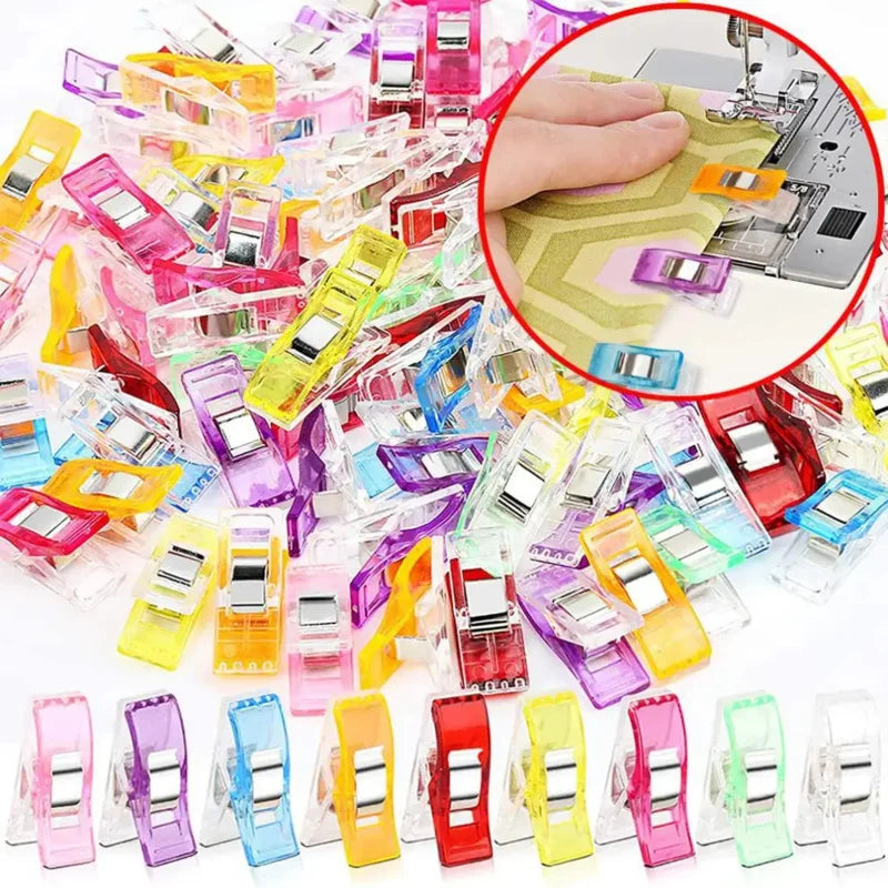 20/10 PCS Garment Clips Multiuso Costura Clipes Coloridos Roupas Pin Posicionamento Patchwork Tricô Grampos De Segurança Ferramenta De Costura 