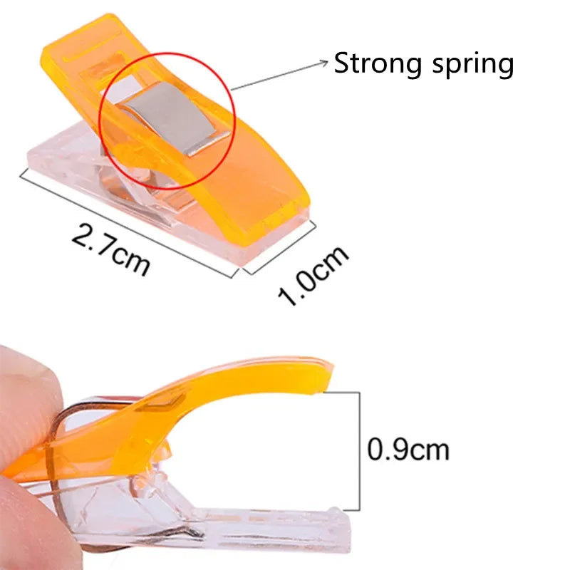 20/10 PCS Garment Clips Multiuso Costura Clipes Coloridos Roupas Pin Posicionamento Patchwork Tricô Grampos De Segurança Ferramenta De Costura 