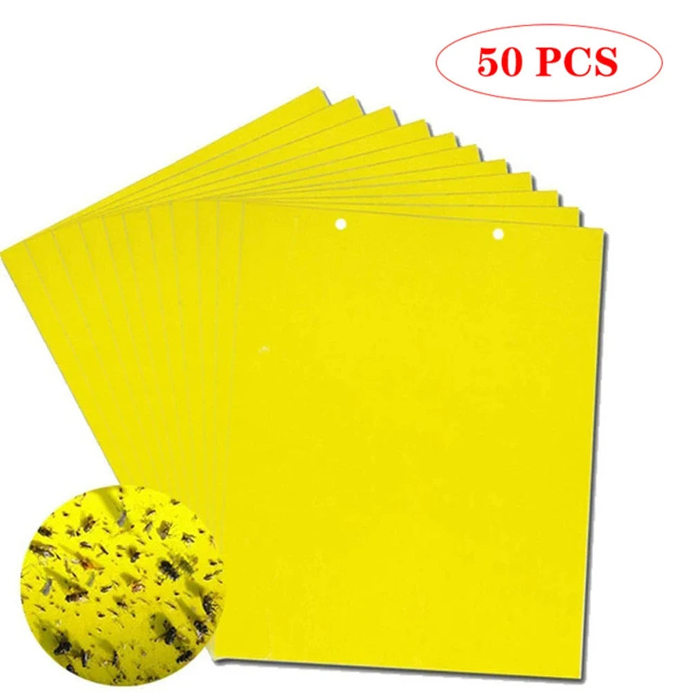 20 Pieces/pack of Yellow Insect Traps for Trapping Orchard Insects and Strong Adhesive Pests Leedoar