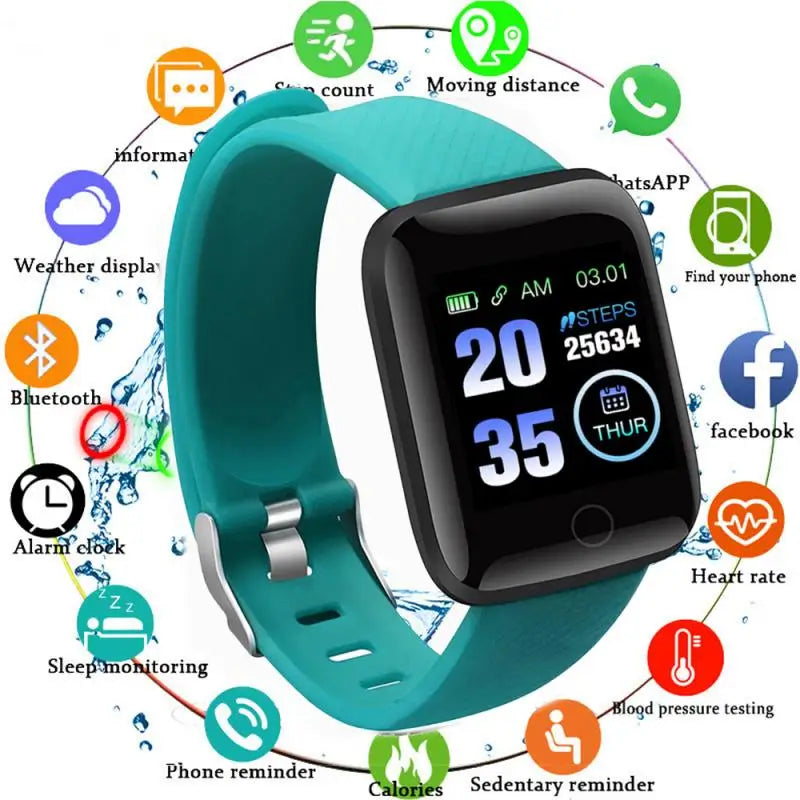 2022 116 PLUS Smart Watch Men Women Heart Rate Monitor Fitness Tracker Bracelet Watch Bluetooth Call Waterproof Sport Smartwatch Leedoar