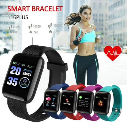 2022 116 PLUS Smart Watch Men Women Heart Rate Monitor Fitness Tracker Bracelet Watch Bluetooth Call Waterproof Sport Smartwatch Leedoar