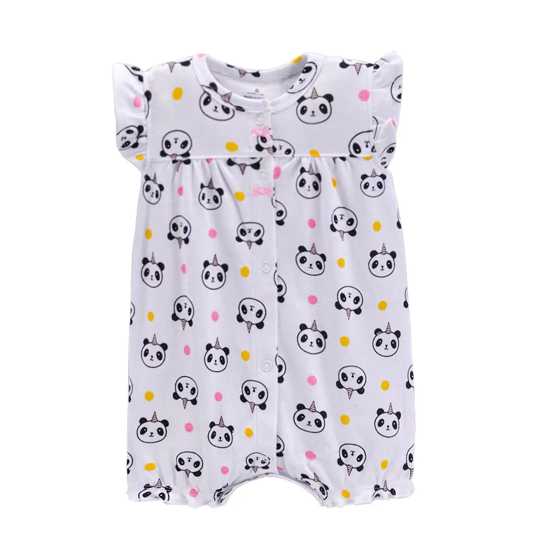 2023 Baby Boys Rompers Summer Baby Girl Clothes Kids Short Sleeve Clothing 100% Cotton Newborn Rompers Infant Jumpsuits 0-24M Leedoar