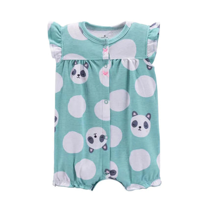 2023 Baby Boys Rompers Summer Baby Girl Clothes Kids Short Sleeve Clothing 100% Cotton Newborn Rompers Infant Jumpsuits 0-24M Leedoar