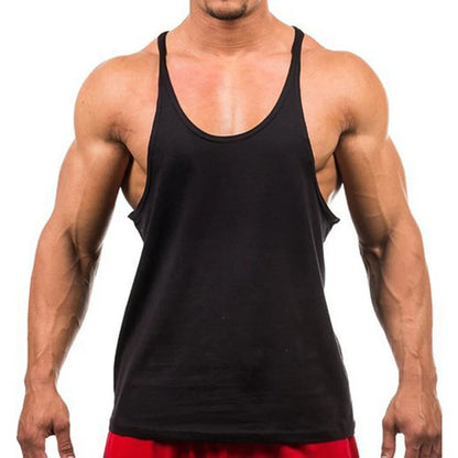 2023 New Bodybuilding Brand Jogger Gym Singlet Training Bodybuilding Tank Top Vest Shirt Sleeveless Fitness Cotton Shirt For Men Leedoar