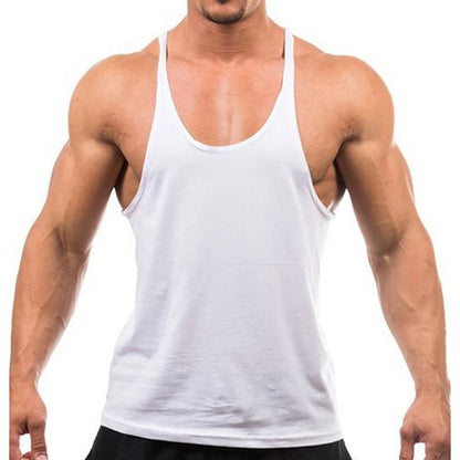 2023 New Bodybuilding Brand Jogger Gym Singlet Training Bodybuilding Tank Top Vest Shirt Sleeveless Fitness Cotton Shirt For Men Leedoar