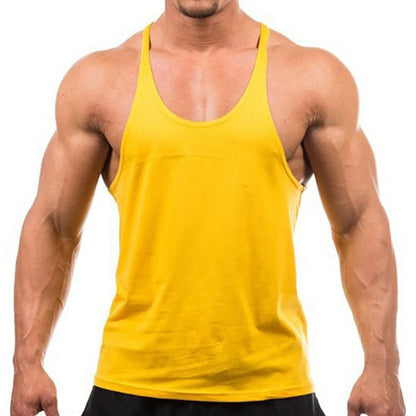 2023 New Bodybuilding Brand Jogger Gym Singlet Training Bodybuilding Tank Top Vest Shirt Sleeveless Fitness Cotton Shirt For Men Leedoar