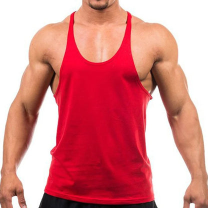 2023 New Bodybuilding Brand Jogger Gym Singlet Training Bodybuilding Tank Top Vest Shirt Sleeveless Fitness Cotton Shirt For Men Leedoar