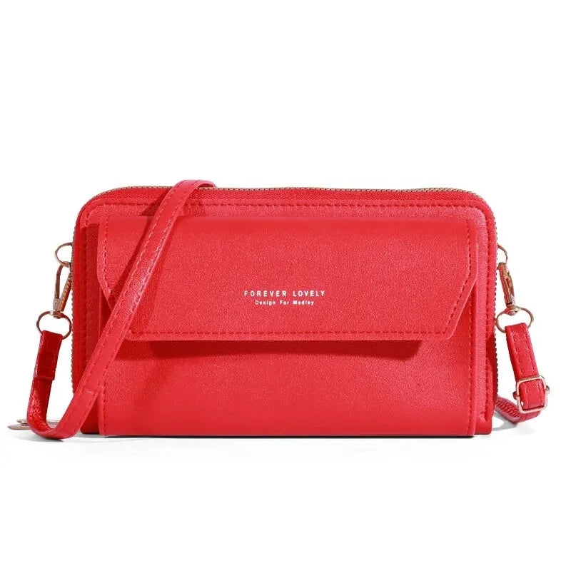 2023 Nova Bolsa Crossbody para Mulheres Verão Pequeno Mercado Simples Bolsa de Um Ombro para Celular Camada Dupla Casual Bolsa Corpo Pequeno 