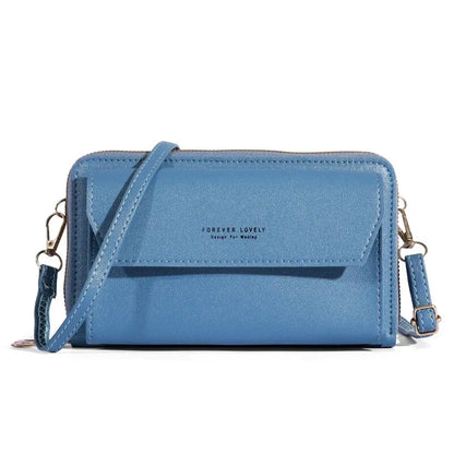 2023 Nova Bolsa Crossbody para Mulheres Verão Pequeno Mercado Simples Bolsa de Um Ombro para Celular Camada Dupla Casual Bolsa Corpo Pequeno 