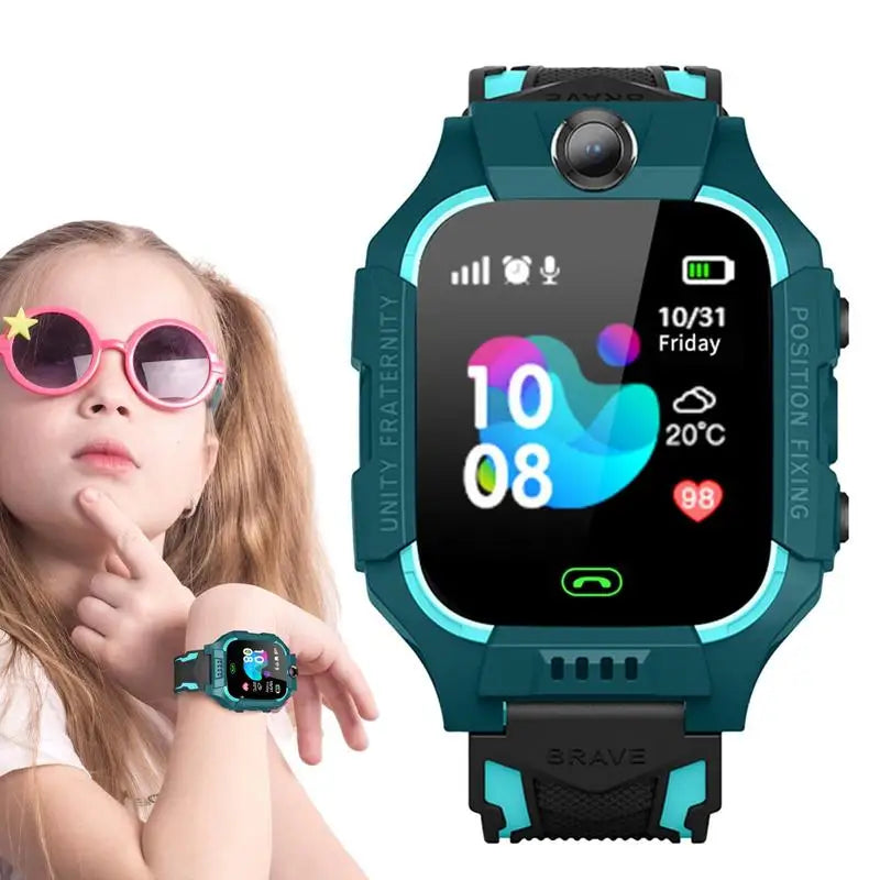 2023 New Smart Kids Watch LBS Tracker Call Message Card Sim Waterproof Smartwatch For Kids S0S Photo Remote ForAndroid IOS Leedoar