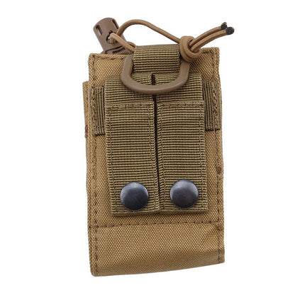 2023 Bolsa de rádio tática Caça Walkie Talkie Suporte Interfone Bolsa pendurada Militar Molle Nylon Magazine Bolsa de bolso Caza 