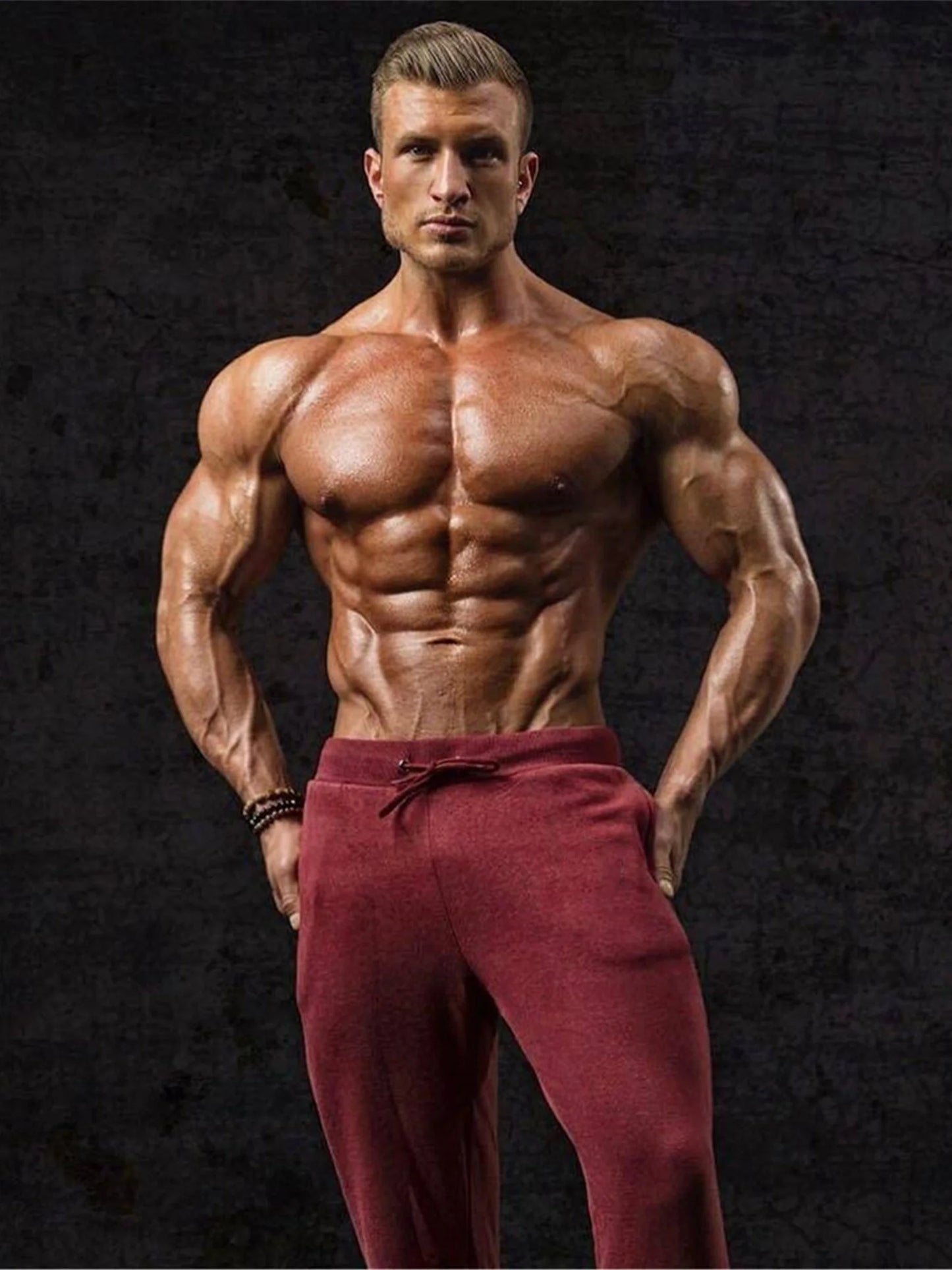 2024 Fashion Men Gyms Pure color Pants Joggers Fitness Casual Long Pants Men Workout Skinny Sweatpants Jogger Tracksuit Trousers Leedoar