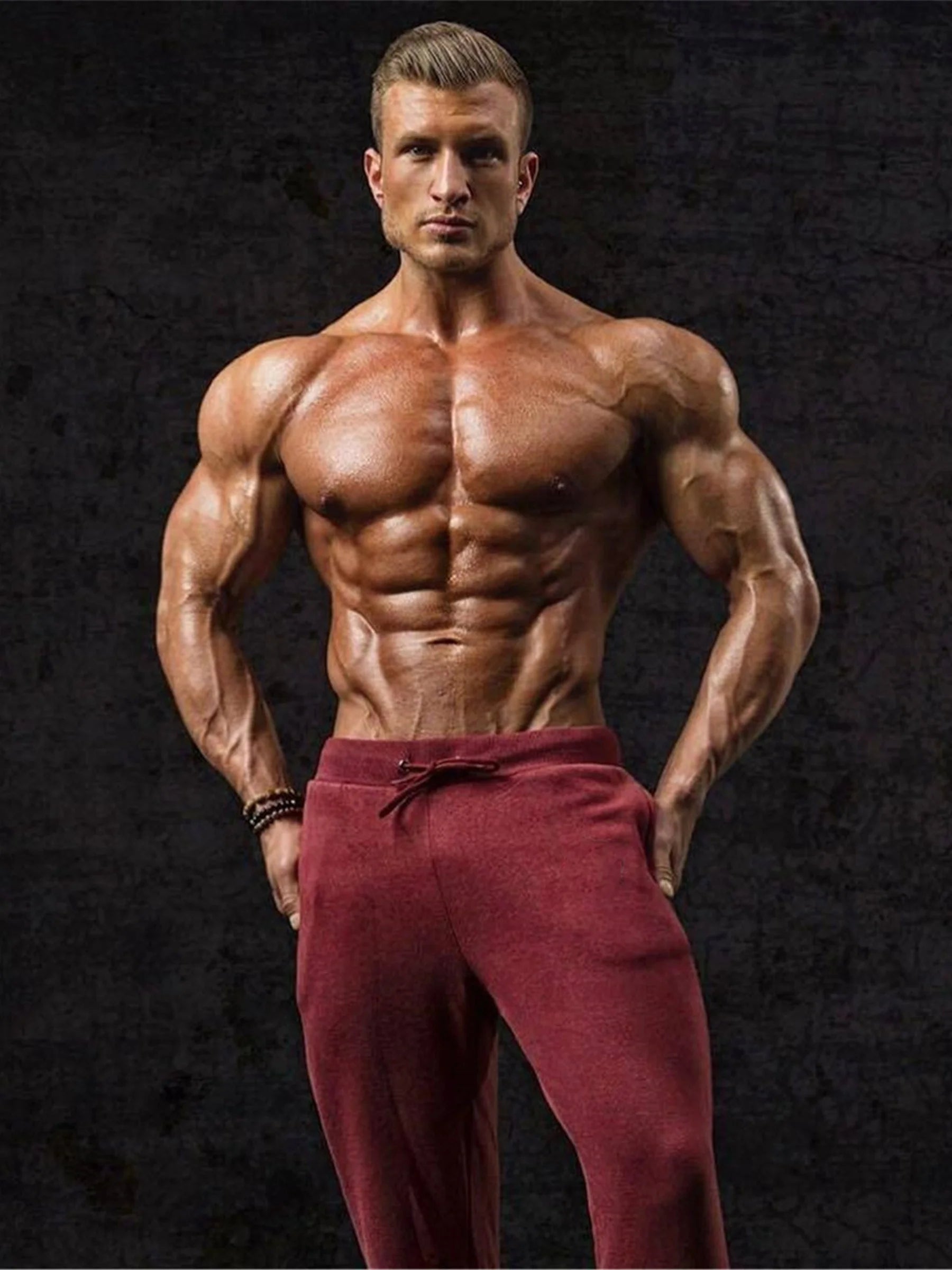 2024 Fashion Men Gyms Pure color Pants Joggers Fitness Casual Long Pants Men Workout Skinny Sweatpants Jogger Tracksuit Trousers Leedoar