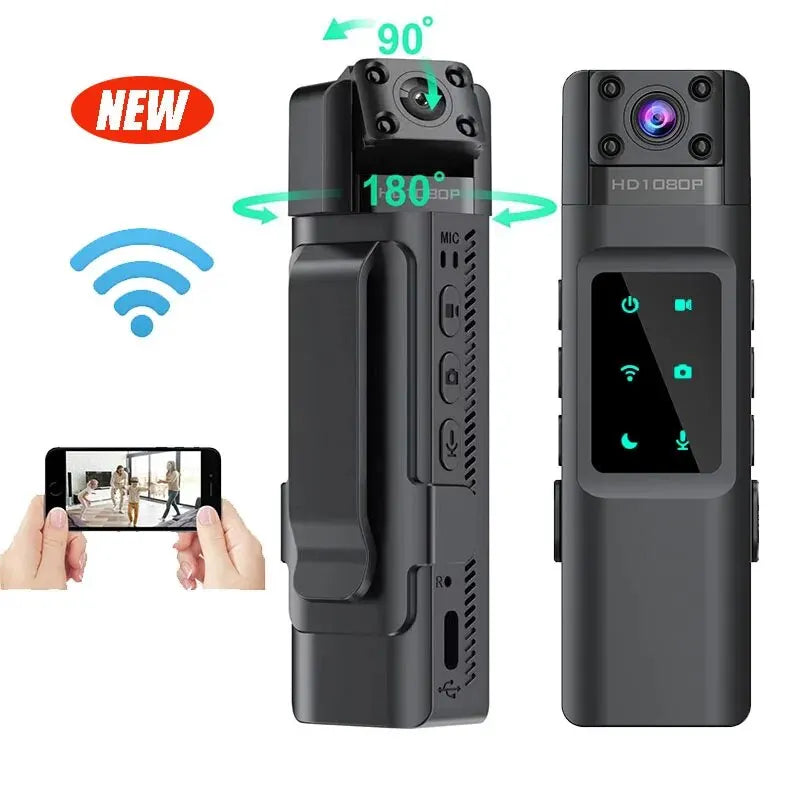 2024 NEW WIth Wifi Hotspot Mini Camera 1080P Portable Digital Video Recorder Body Camera Night Vision DVR Miniature Camcorder Leedoar