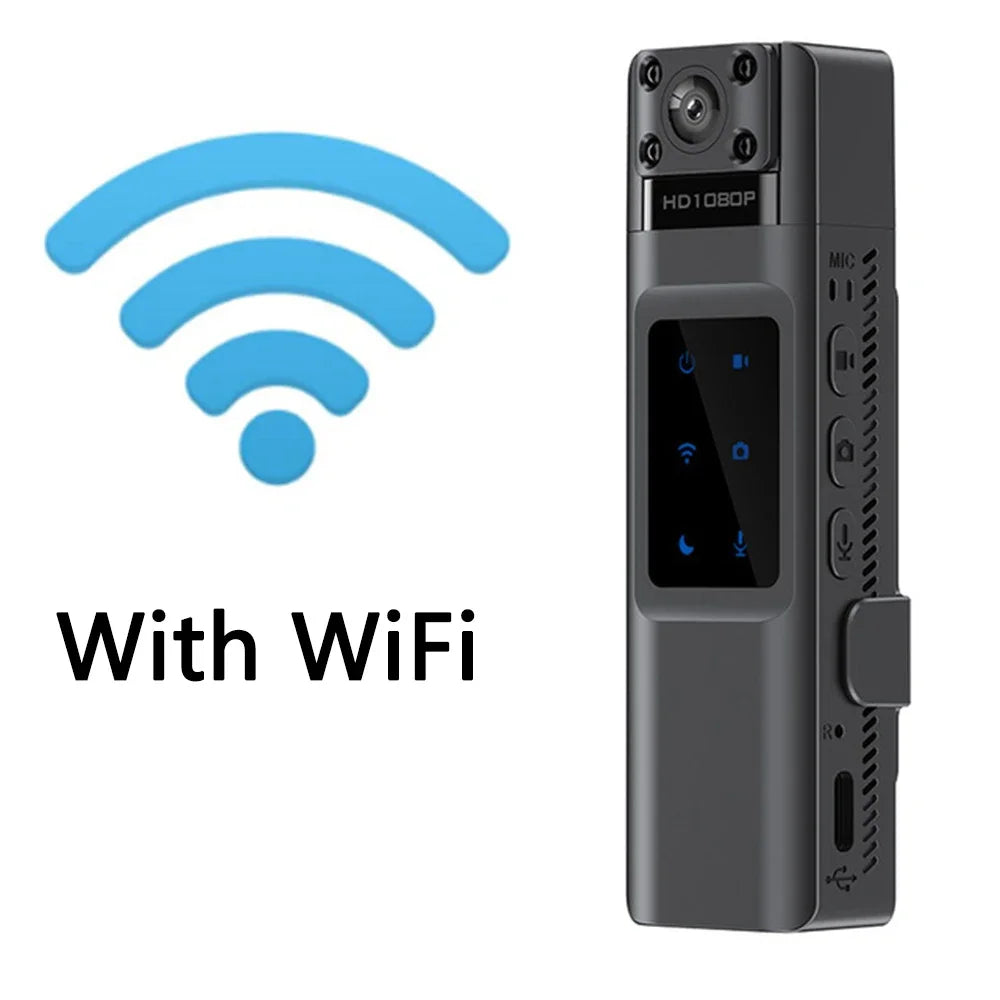 2024 NEW WIth Wifi Hotspot Mini Camera 1080P Portable Digital Video Recorder Body Camera Night Vision DVR Miniature Camcorder Leedoar