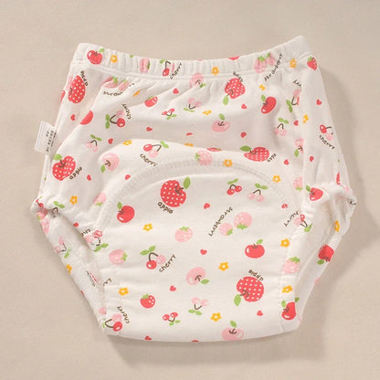 2024 New Baby Reusable Diapers 6 Layer Waterproof Reusable Cotton Diapers Breathable Training Shorts Underwear Cloth Pants Nappy Leedoar