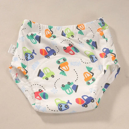 2024 New Baby Reusable Diapers 6 Layer Waterproof Reusable Cotton Diapers Breathable Training Shorts Underwear Cloth Pants Nappy Leedoar