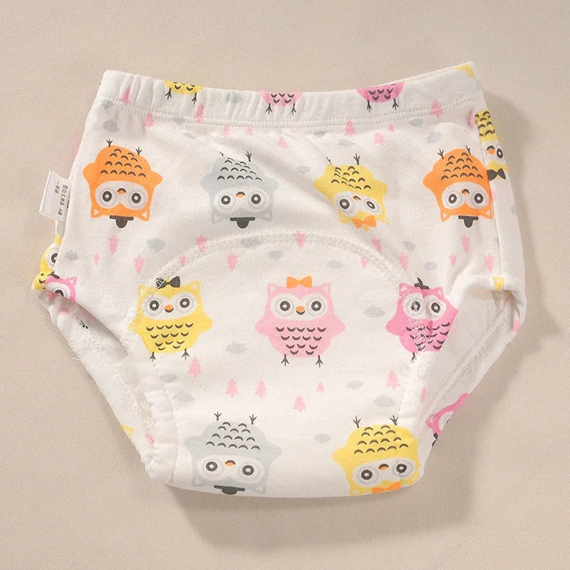 2024 New Baby Reusable Diapers 6 Layer Waterproof Reusable Cotton Diapers Breathable Training Shorts Underwear Cloth Pants Nappy Leedoar