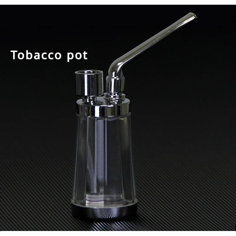 2024 New  Popular Bottle Water Pipe Portable Mini Hookah Shisha Tobacco Smoking Pipes Gift of Health Metal Tube Filter Leedoar