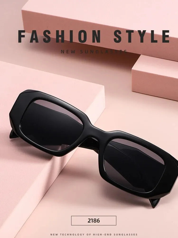 2024 New Sunglasses for Men Women Trendy Sun Glasses Goggle Man Brand Designer Square Glasses Shades Female Eyewear Oculos Leedoar