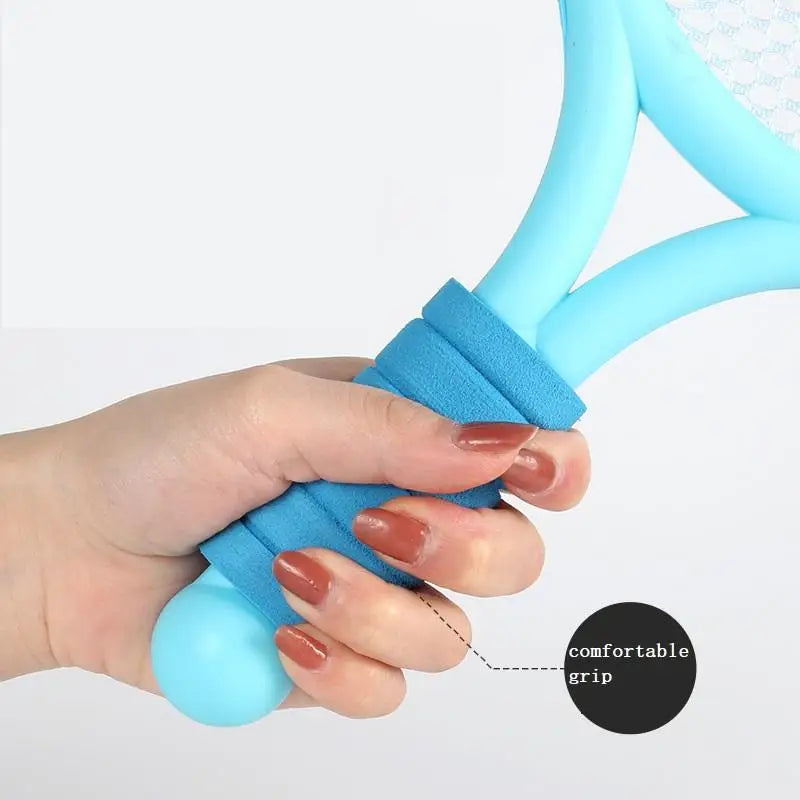 2024 Parent-child Toys Kids Tennis Badminton Racket badminton set elastic mesh table tennis racket Outdoors sports play baby Leedoar