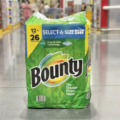 Quick-Size Paper Towels, White, 12 Family Rolls = 26 Regular Rolls