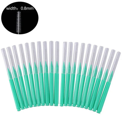 20Pcs Mini Eyebrow Brush Brow Perm Brush Disposable Brow Lifting Brushes Bendable Micro Eyelash Brush Applicators Makeup Tools Leedoar