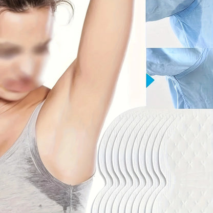 20 peças/30 peças/50 peças/70 peças Almofadas de suor nas axilas, protetores laváveis ​​que absorvem o suor, protetores de suor para vestido 